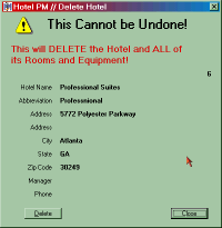 Delete Hotel